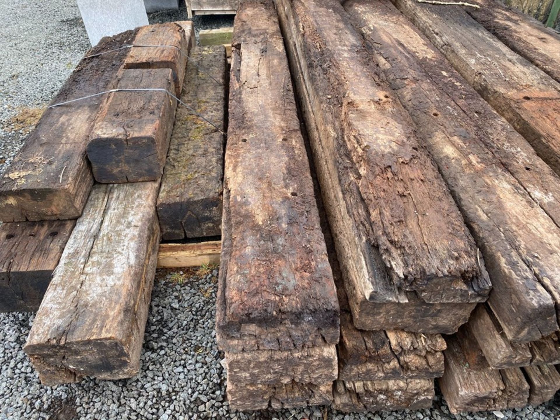 3X RAILWAY SLEEPERS (NO VAT ON HAMMER PRICE)