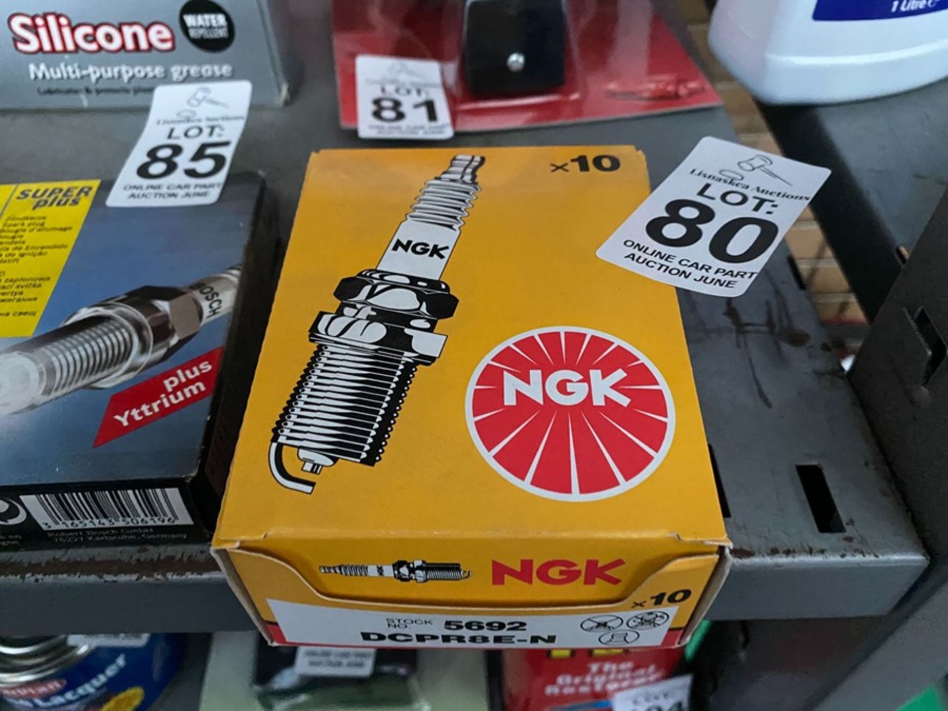 10X NGK SPARK PLUGS (DCPR8E-N) (NEW)