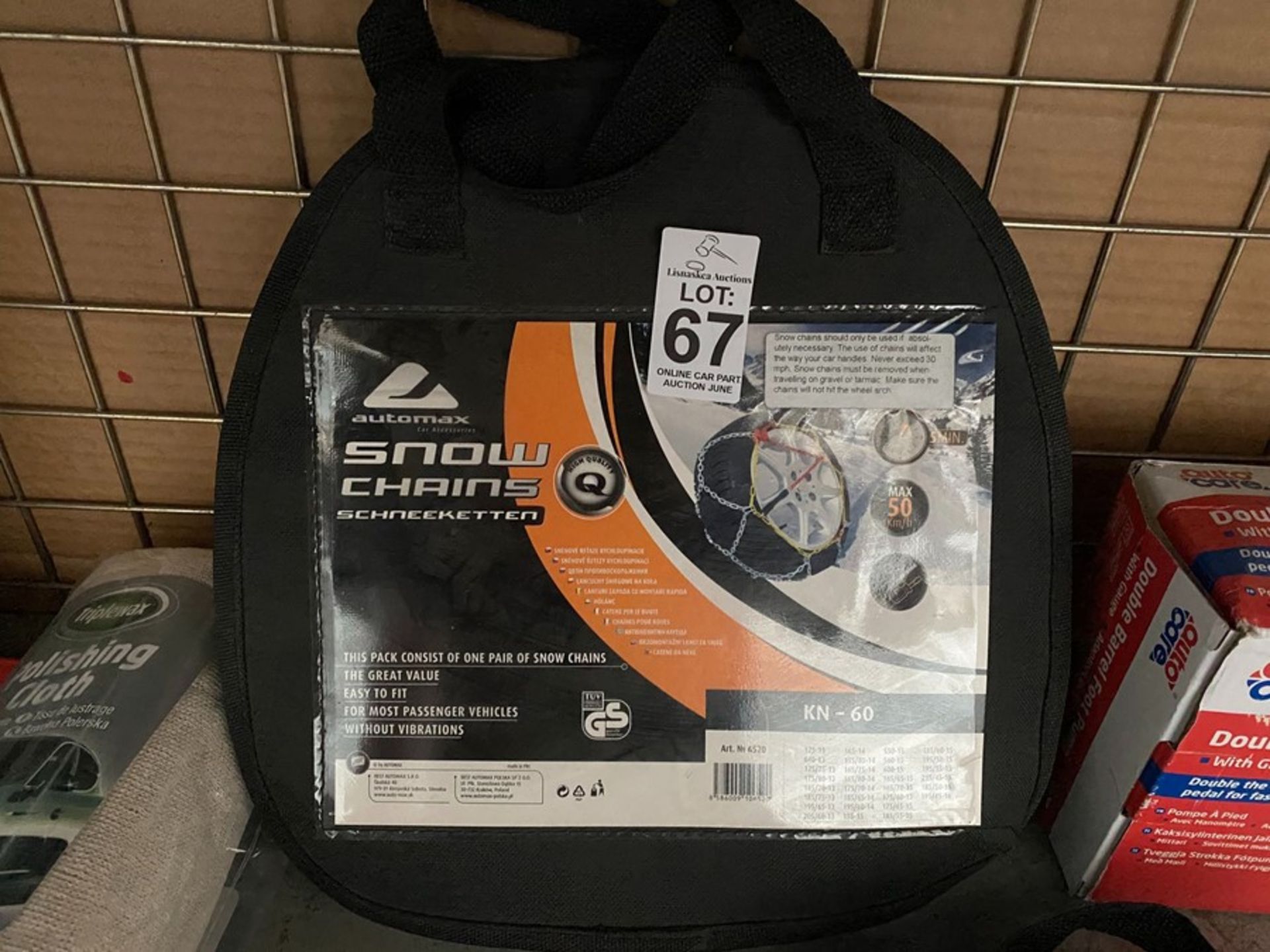 AUTOMAX SNOW CHAINS (KN-60) (NEW)