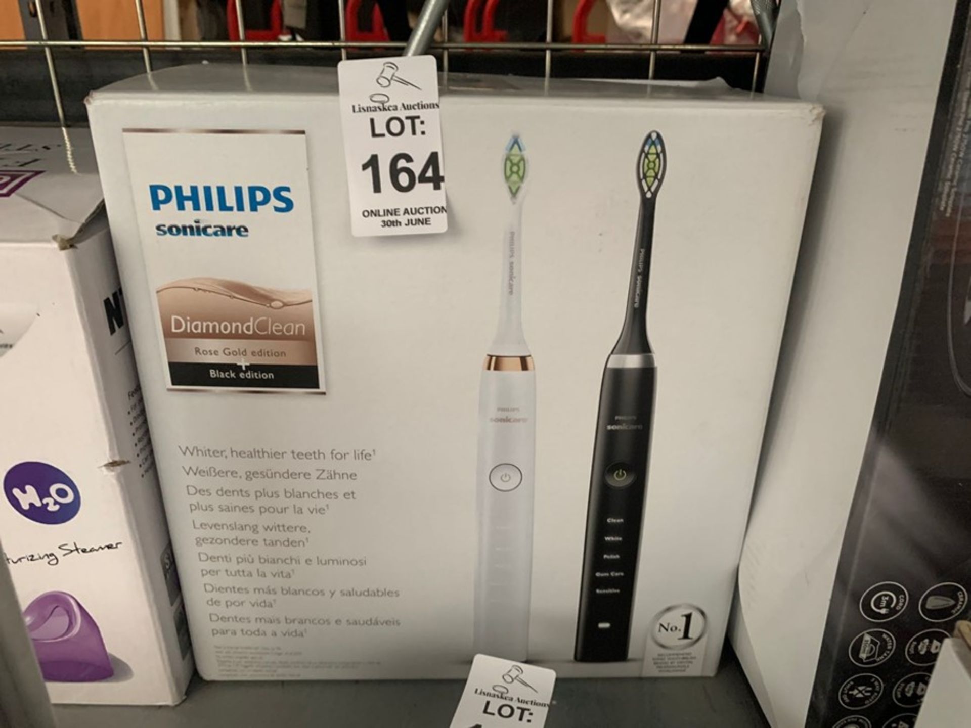 2X PHILIPS SONICARE TOOTHBRUSHES - ROSE GOLD & BLACK EDITION SET