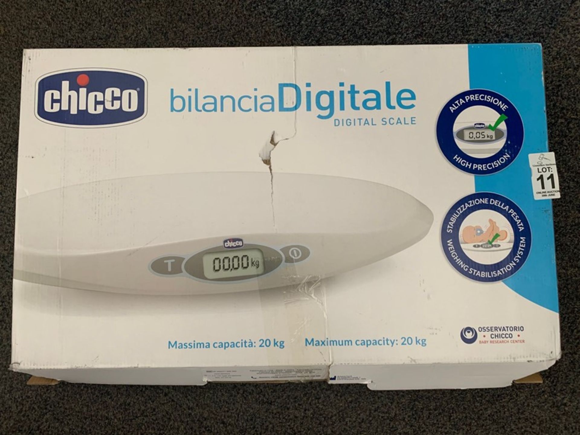 CHICCO BABY WEIGHING DIGITAL SCALE (WORKING)