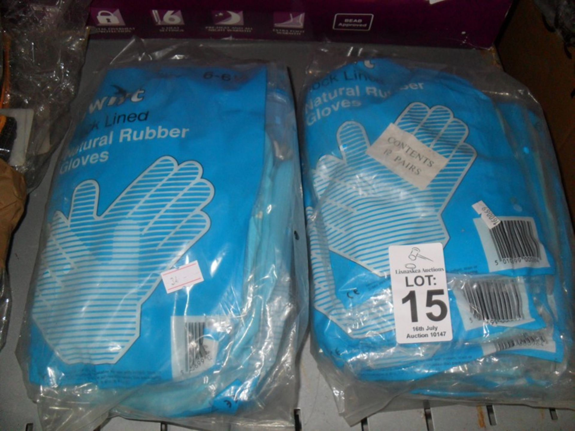 2 PACKS OF FLOCK LINED GLOVES