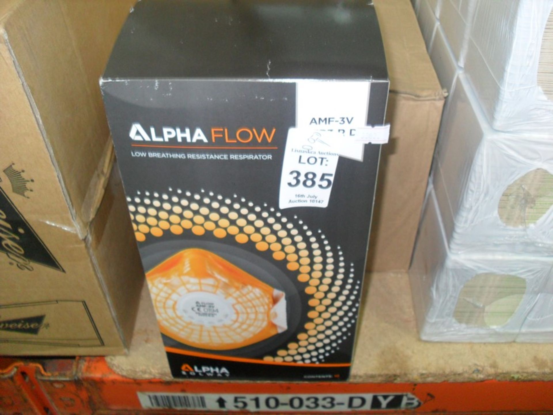 BOX OF 10 ALPHA SOLWAY RESPIRATORS