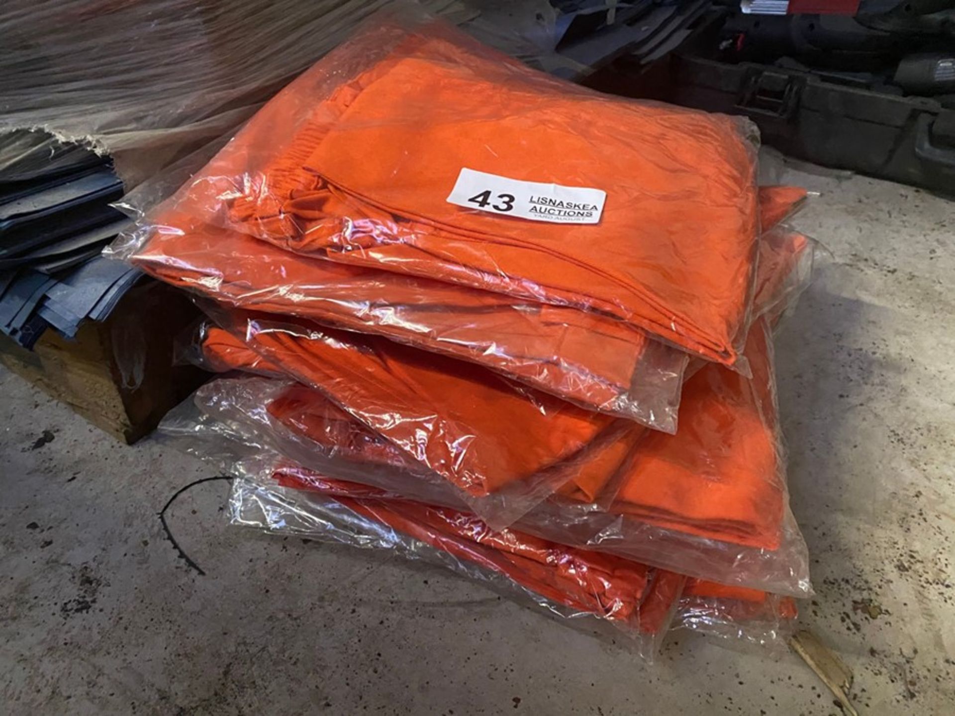 15X PAIRS OF NEW ORANGE WORK TROUSERS (PLUS VAT ON ITEM)