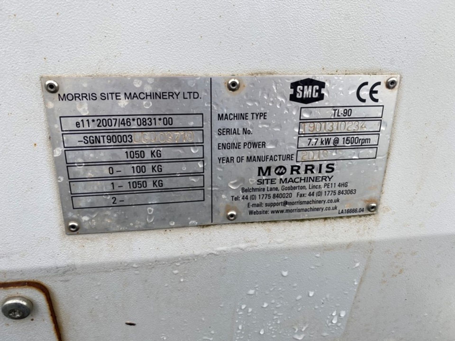 MORRIS TL-90 TELESCOPIC LIGHT TOWER (RUNNING WELL) (PLUS VAT ON THIS ITEM) - Image 3 of 4