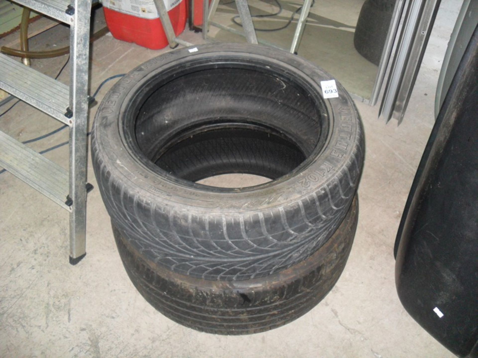 PAIR OF TYRES