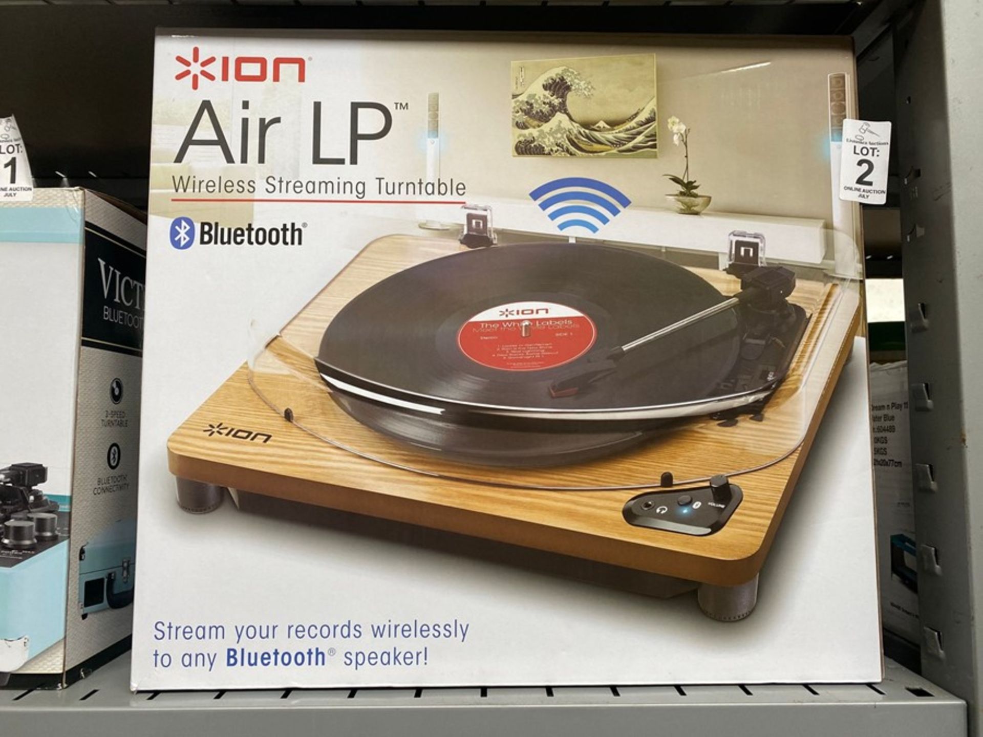 ION AIR LP WIRELESS STREAMING TURNTABLE (WORKING) - Image 2 of 2