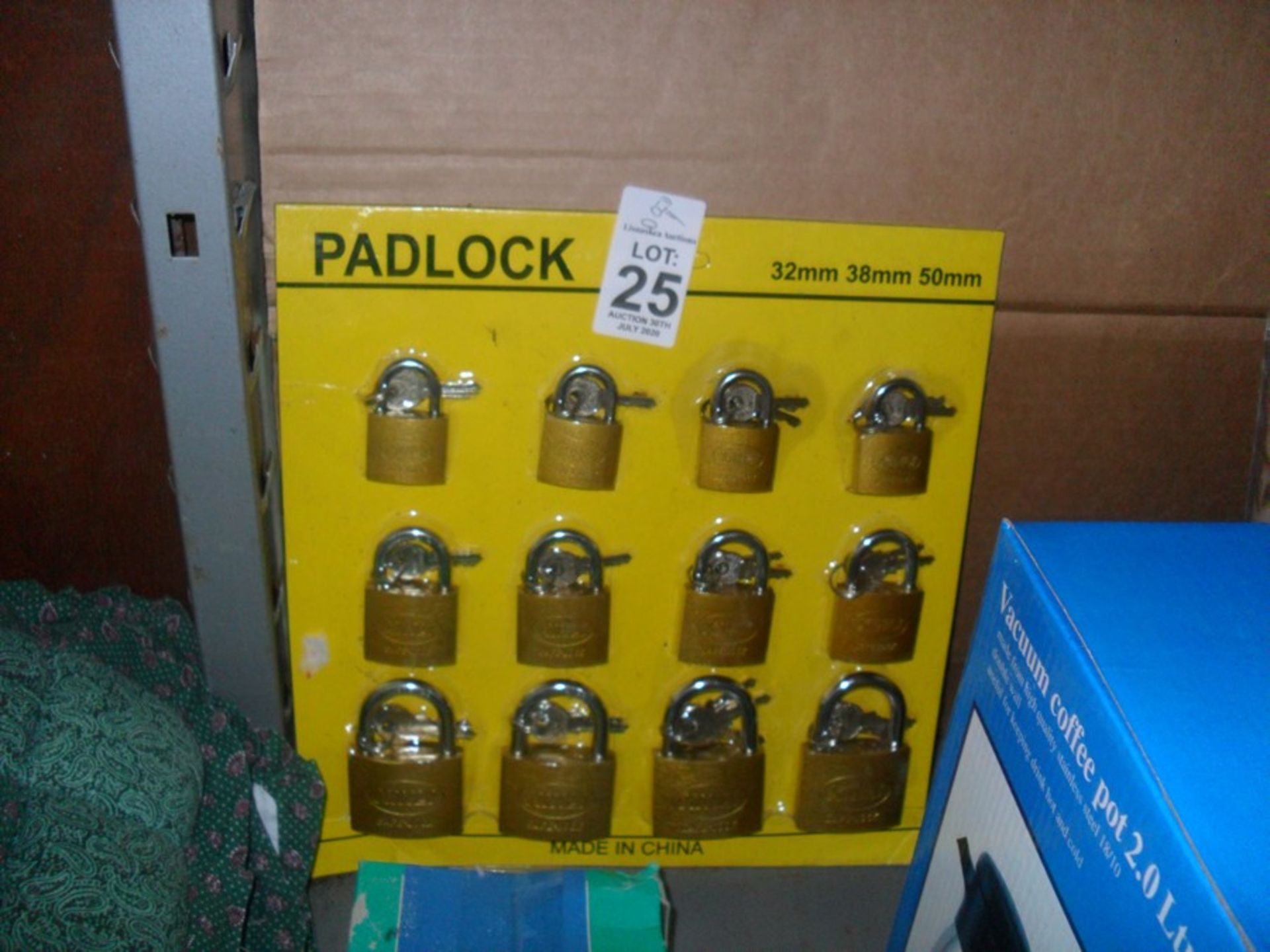 PACK OF 12 NEW PADLOCKS