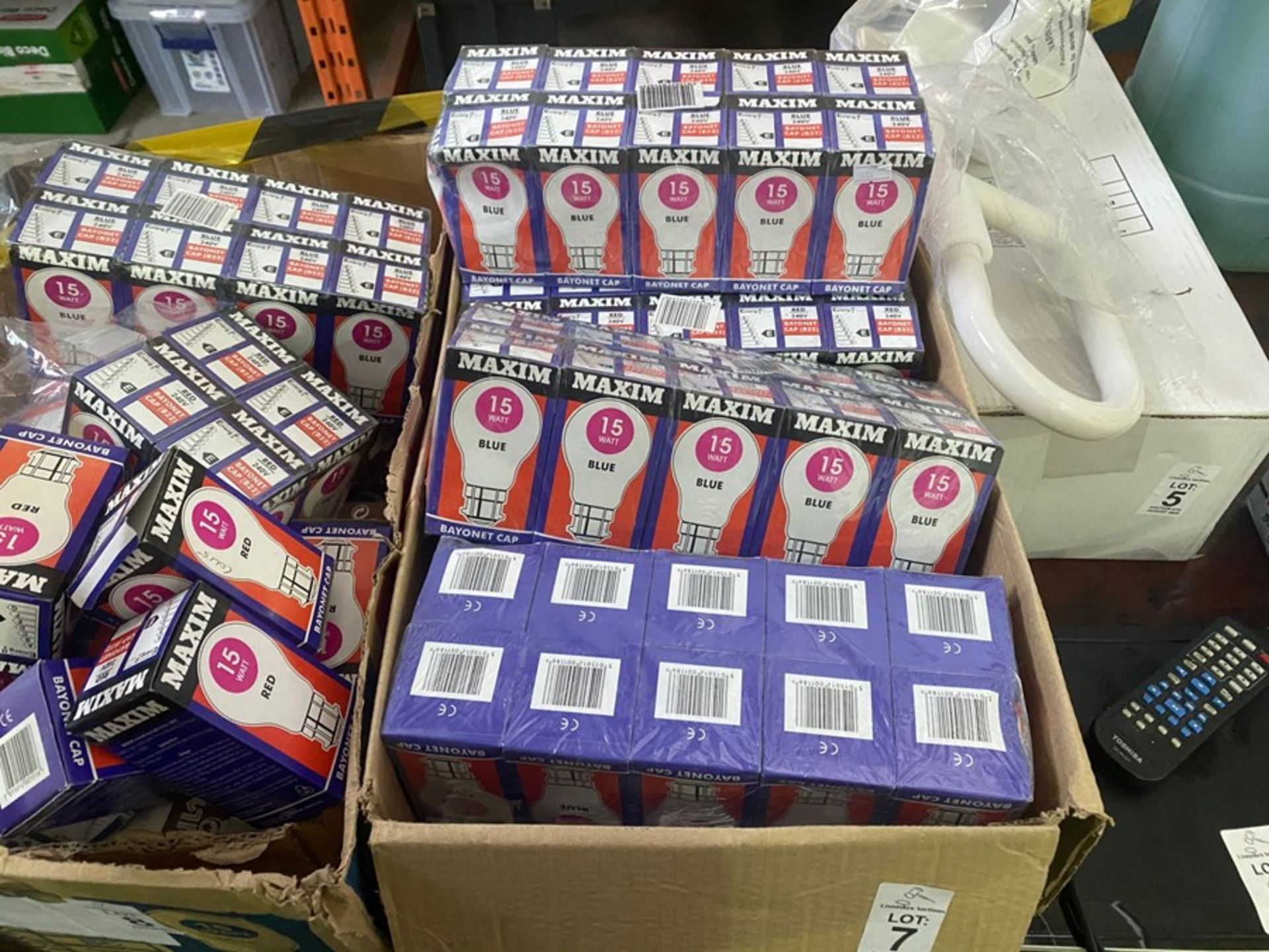 LARGE BOX OF COLOURED LIGHTBULBS - Image 2 of 2