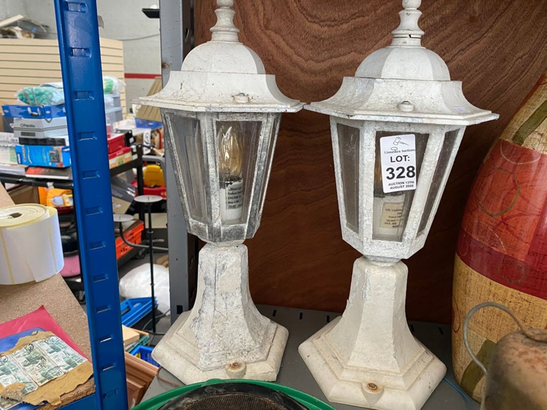 PAIR OF OUTDOOR LAMPS