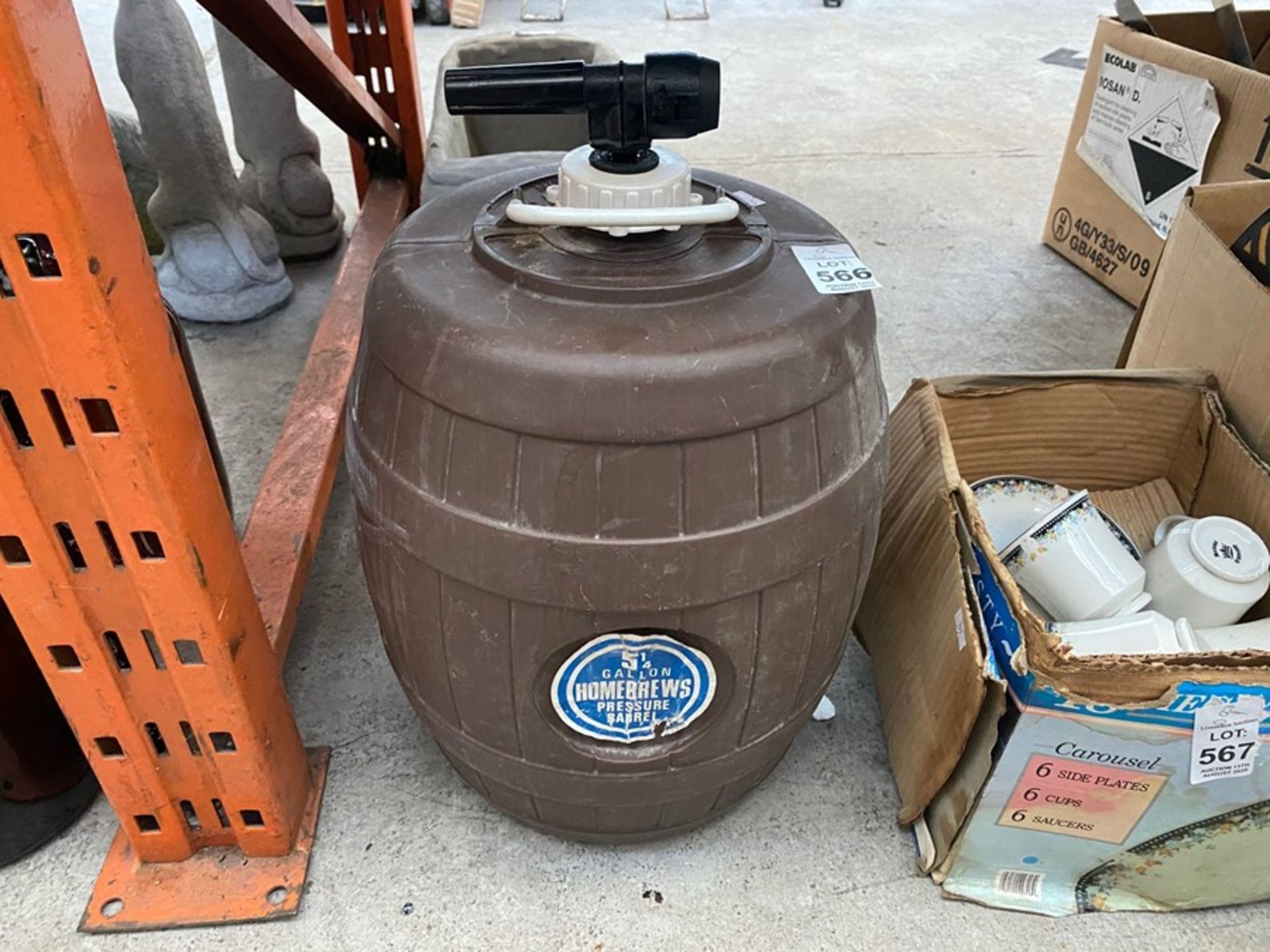 BROWN PLASTIC BEER KEG