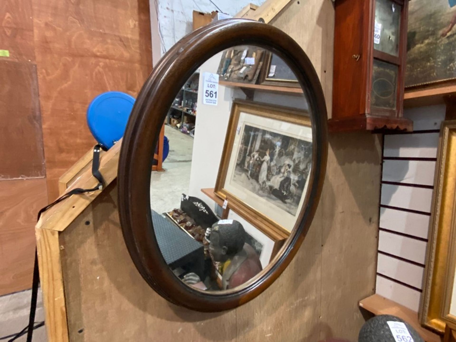 OVAL FRAMED MIRROR