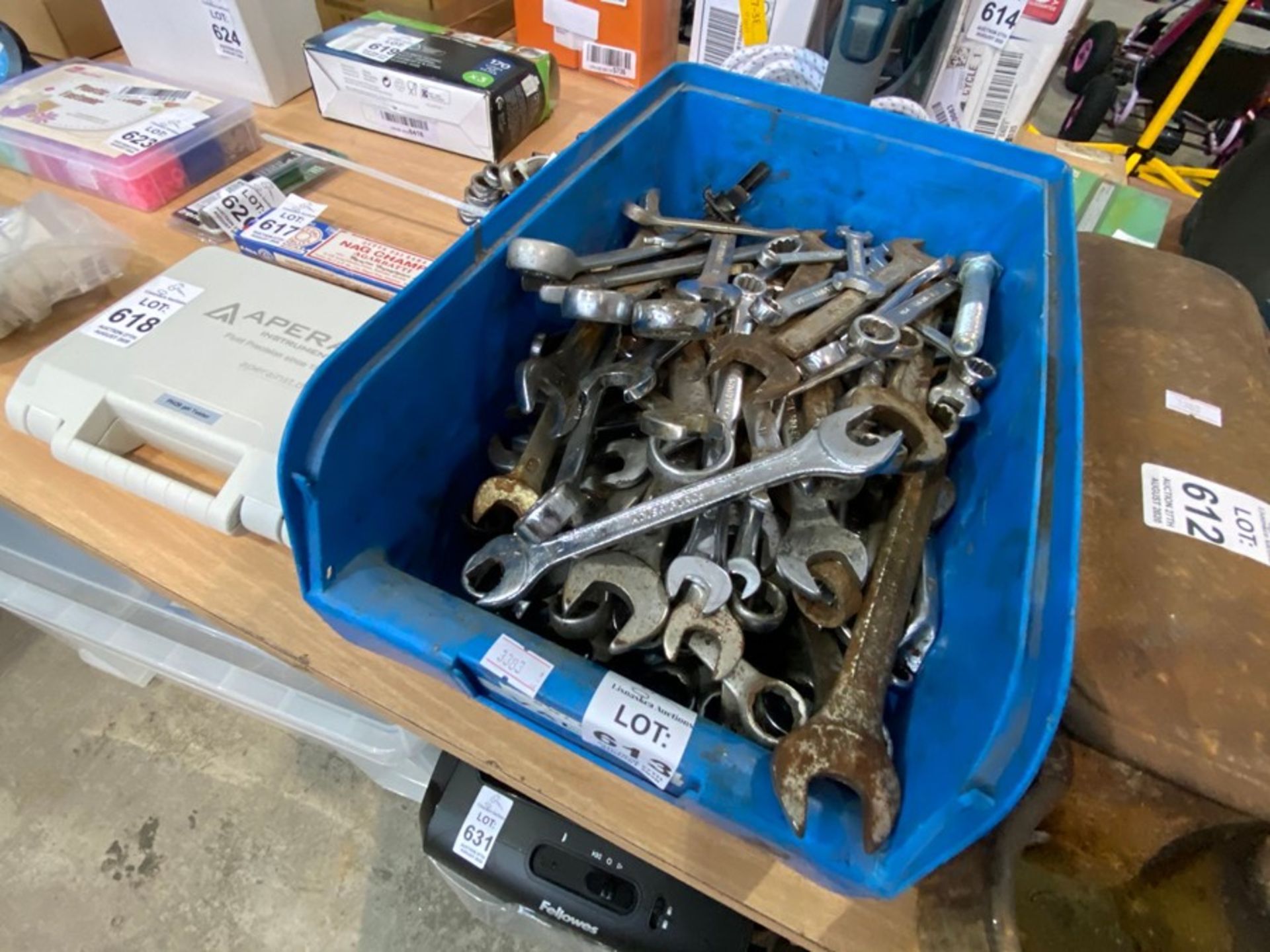 BLUE TUB OF SPANNERS