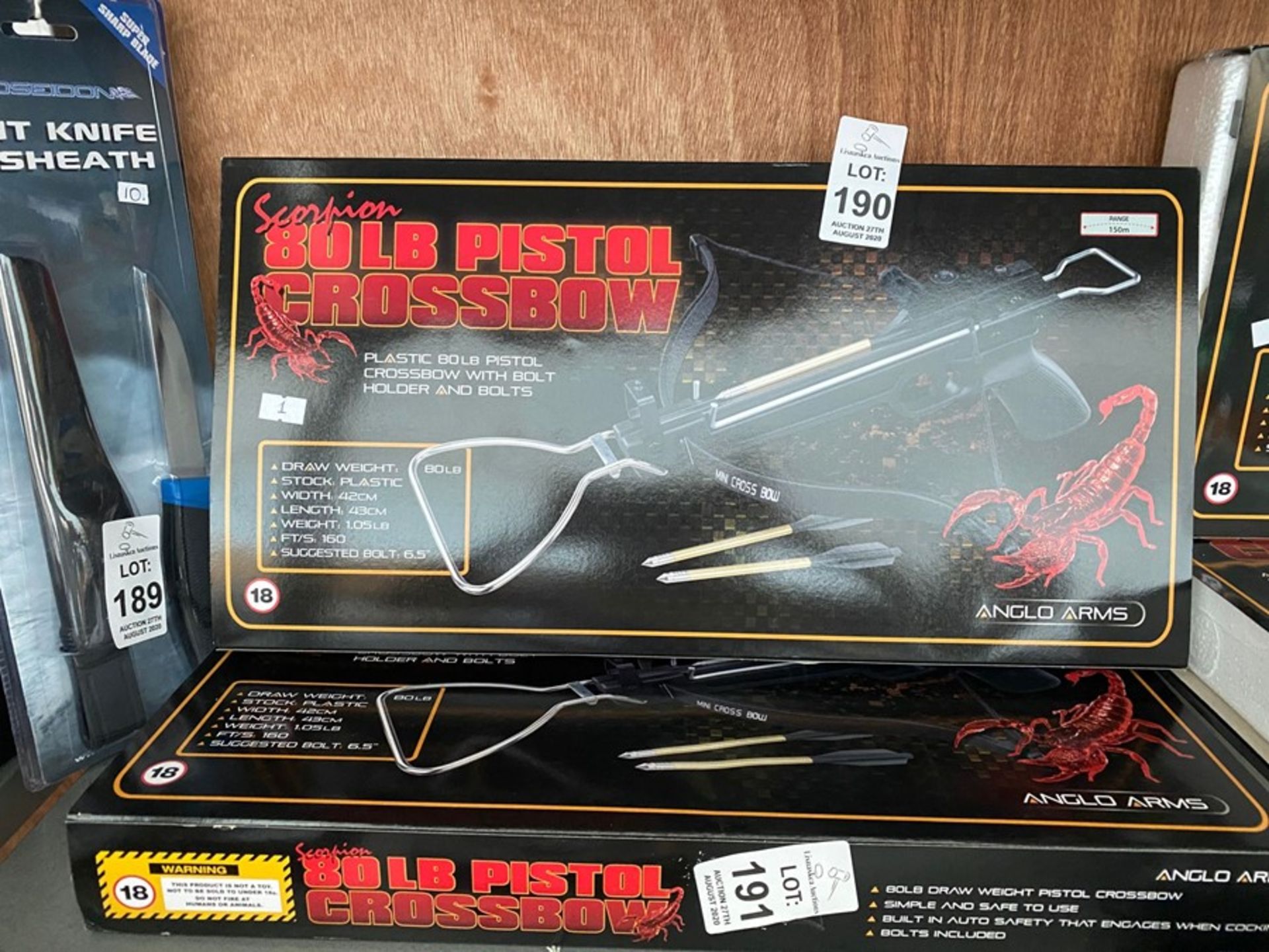 SCORPION 80LB PISTOL CROSSBOW (OVER 18YRS ONLY)
