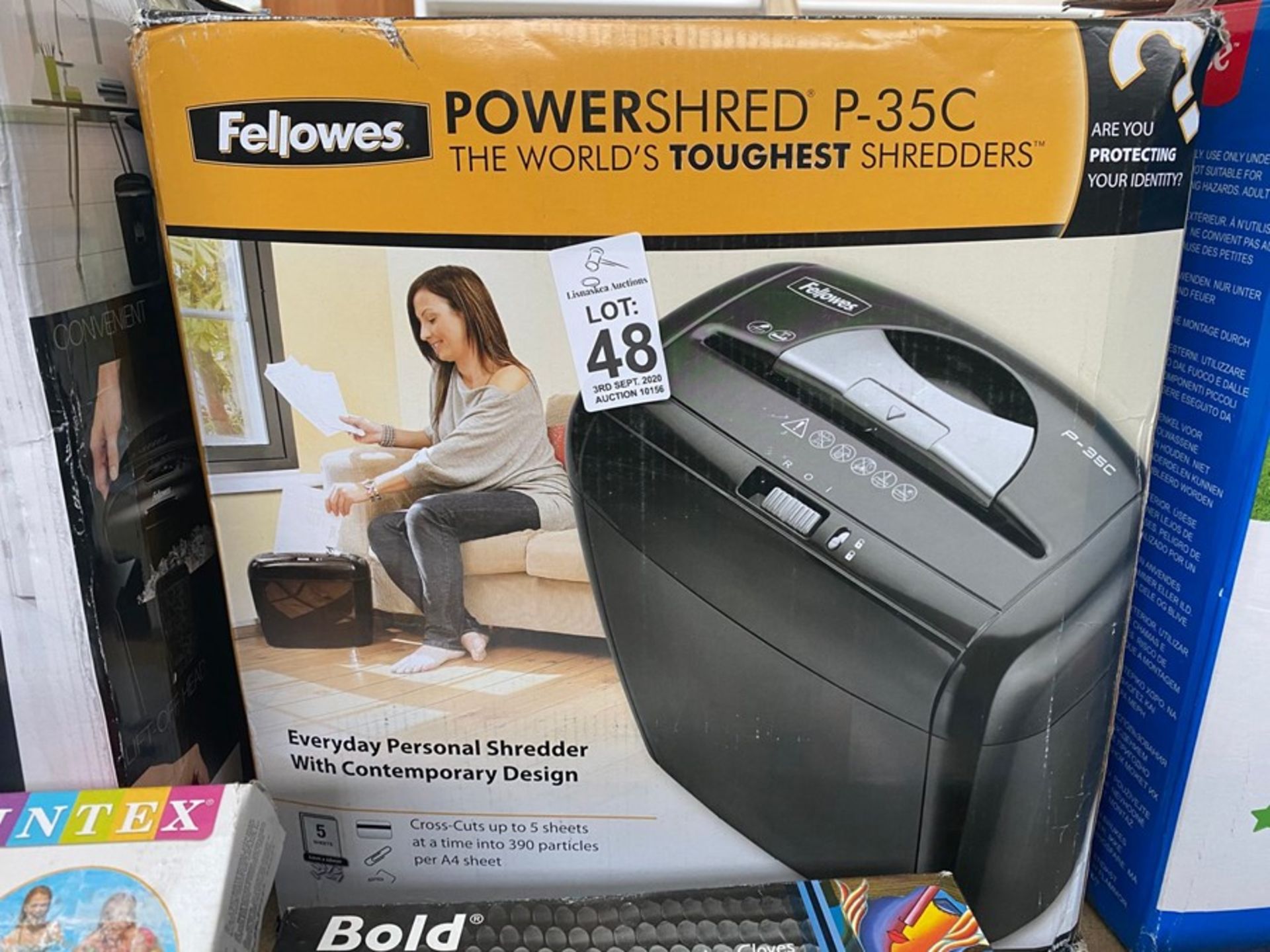 POWERSHRED P-35C SHREDDER BOXED (WORKING)