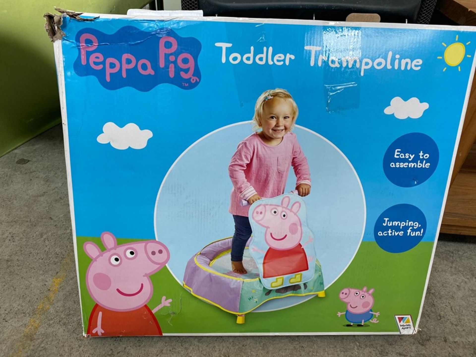 PEPPA PIG TODDLER TRAMPOLINE BOXED