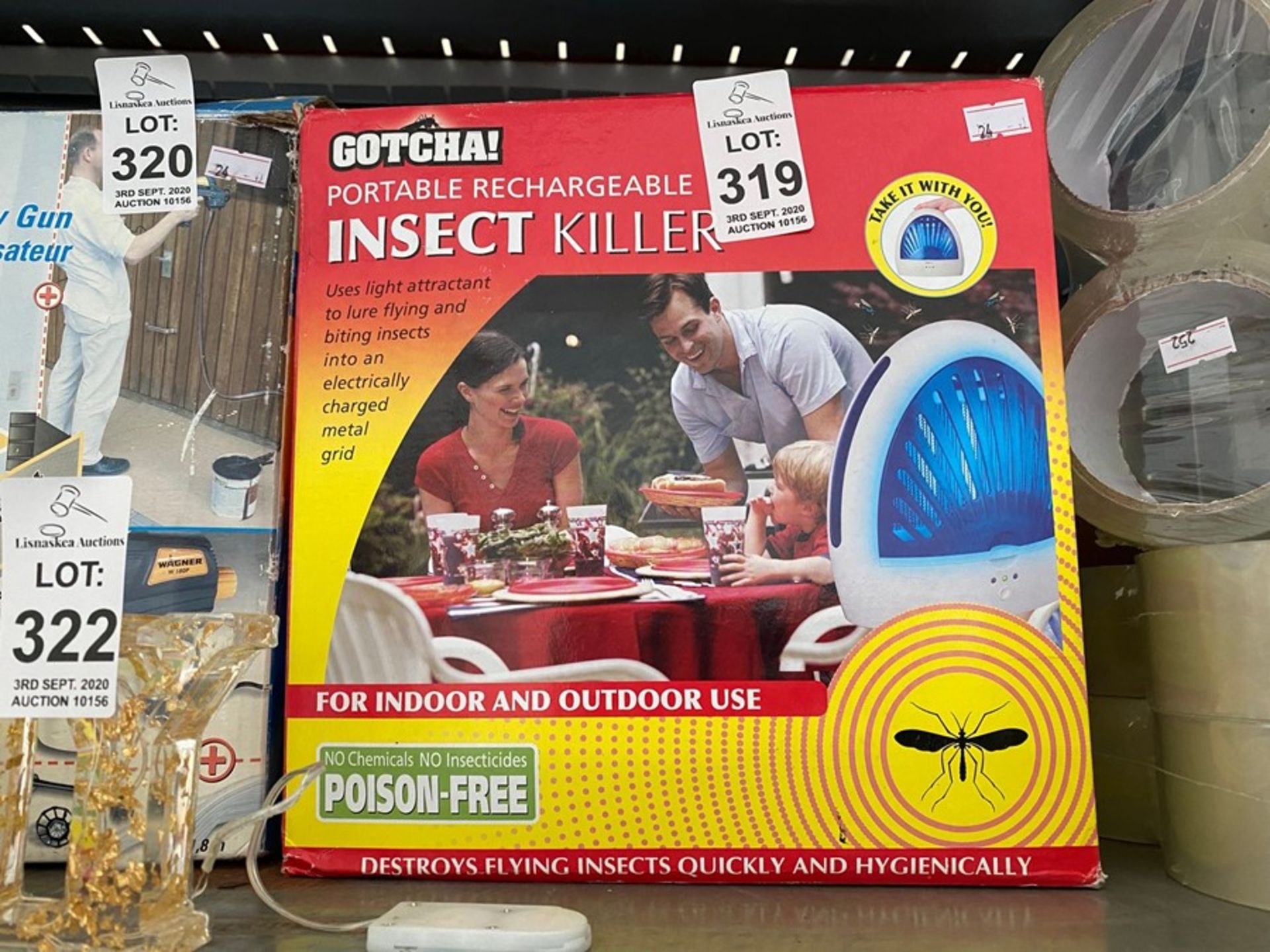 PORTABLE RECHARGEABLE INSECT KILLER