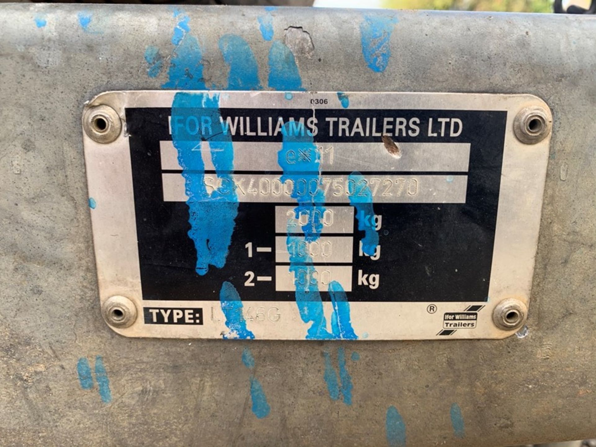 IFOR WILLIAMS TWIN AXLE TRAILER WITH 4X NEW RIMS & TYRES + SPARE TYRE (14FT X 6.5FT) - Image 3 of 4