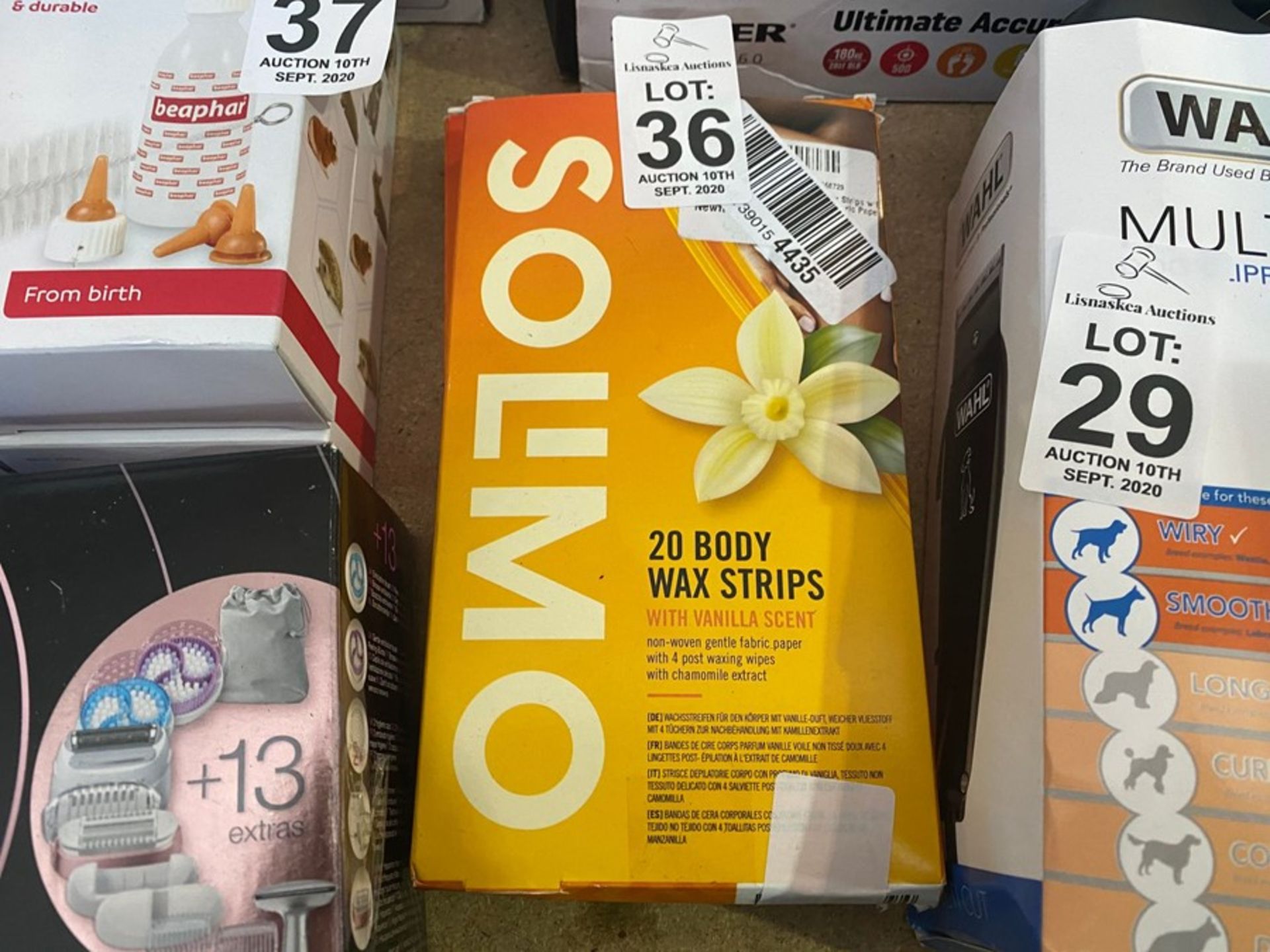 2 BOXES OF BODY WAX STRIPS