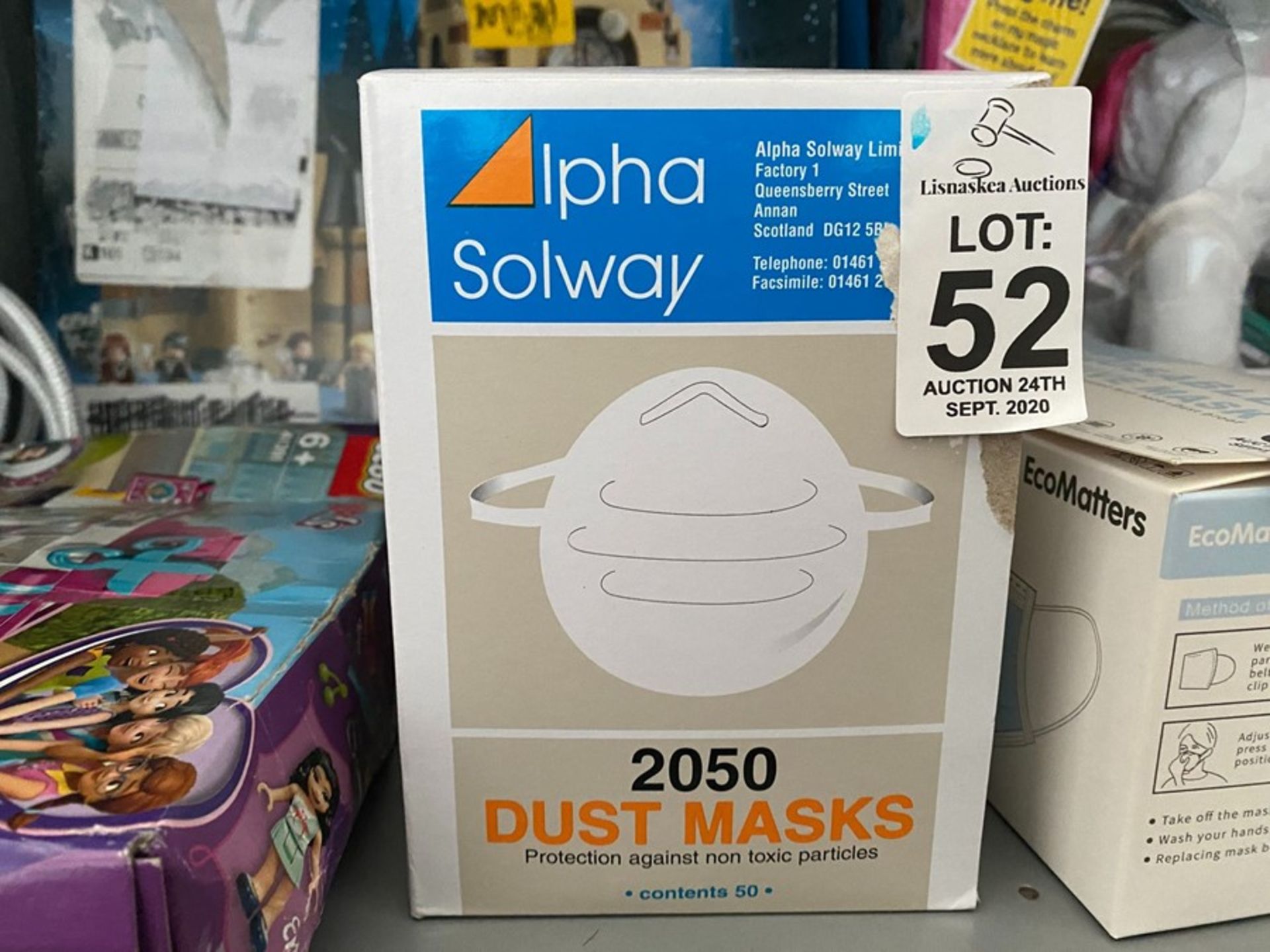 ALPHA SOLWAY BOX OF 2050 DUST MASKS