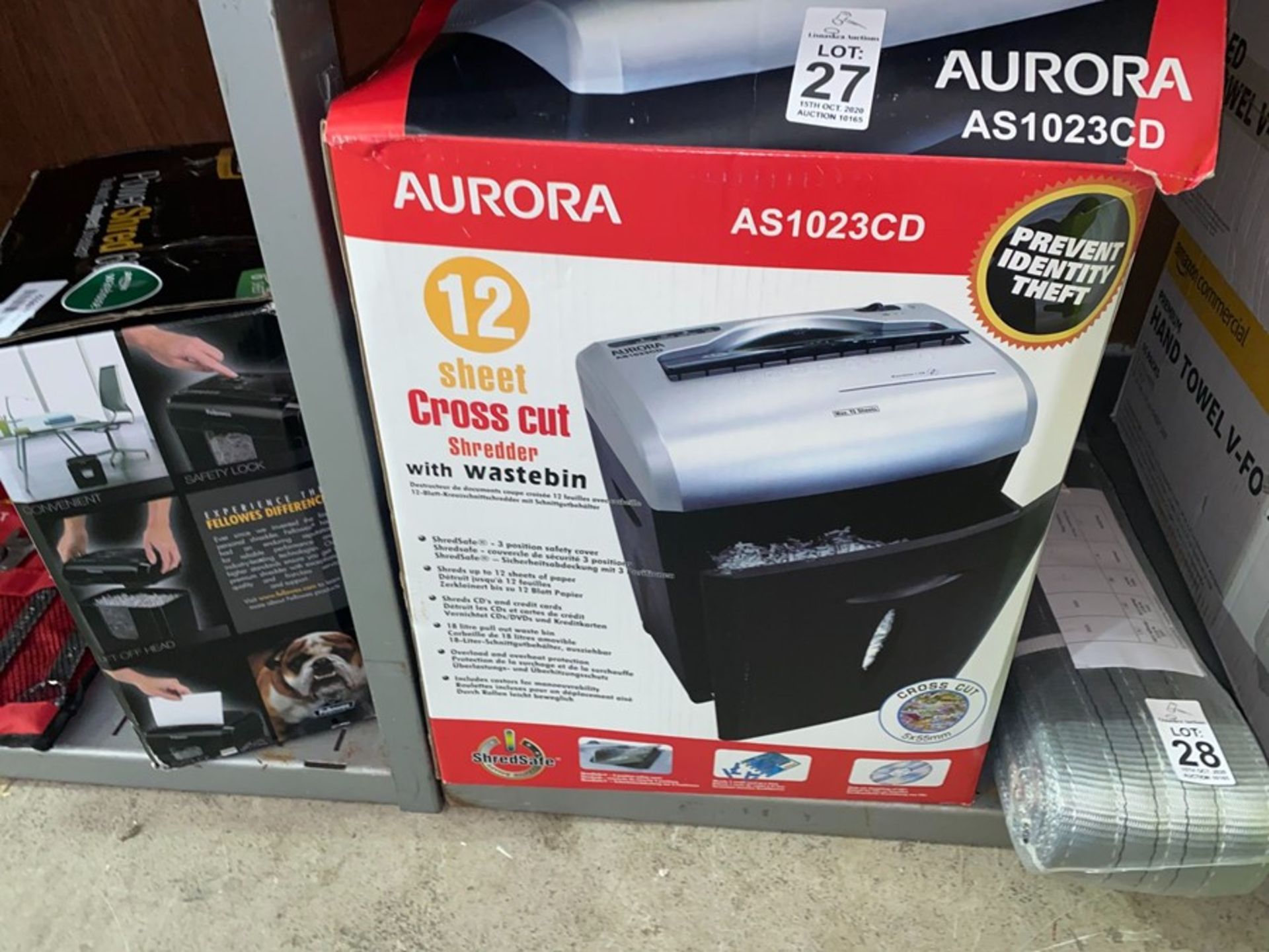 AURORA CROSS CUT OFFICE SHREDDER