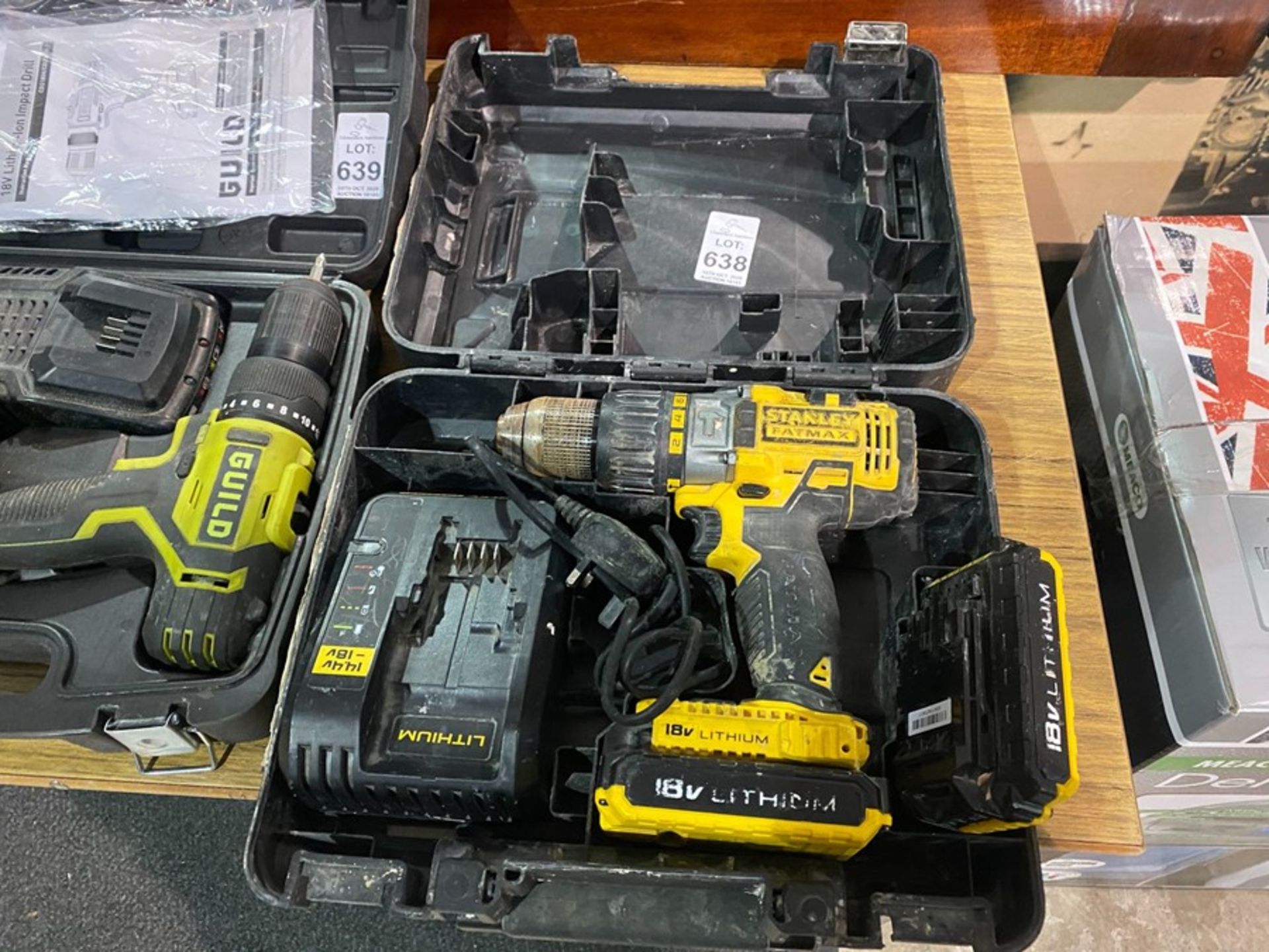 STANLEY FAT MAX CORDLESS DRILL WITH BATTERY AND CHARGER