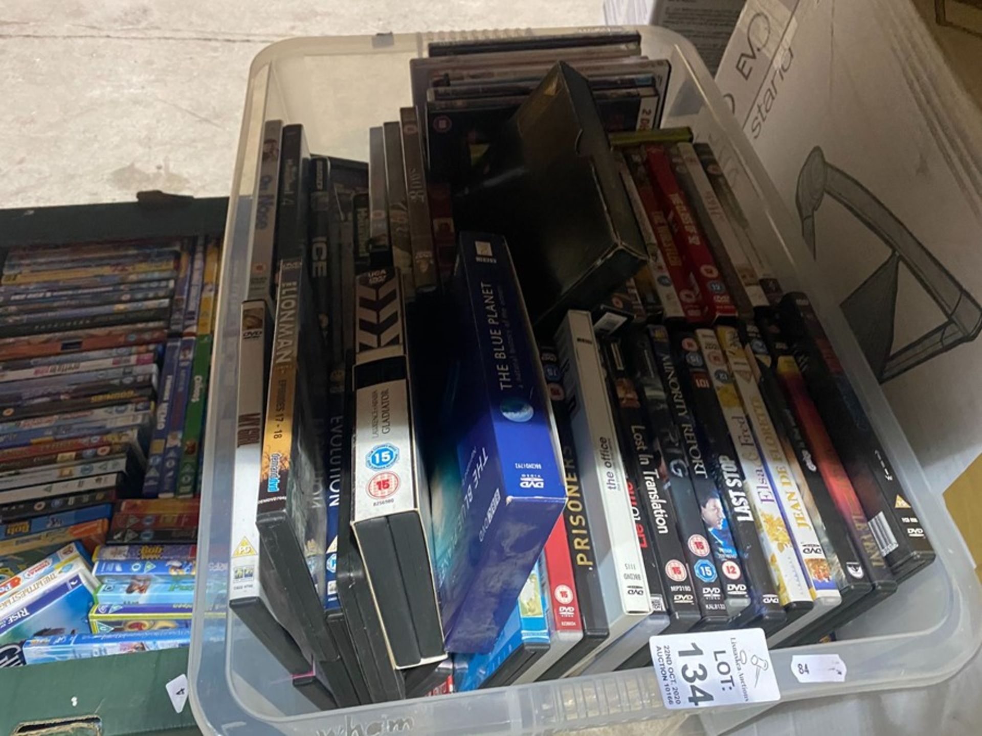 TUB OF DVDS