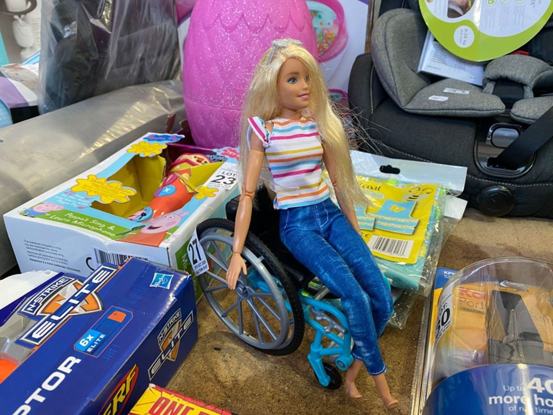 BARBIE TYPE TOY IN WHEELCHAIR