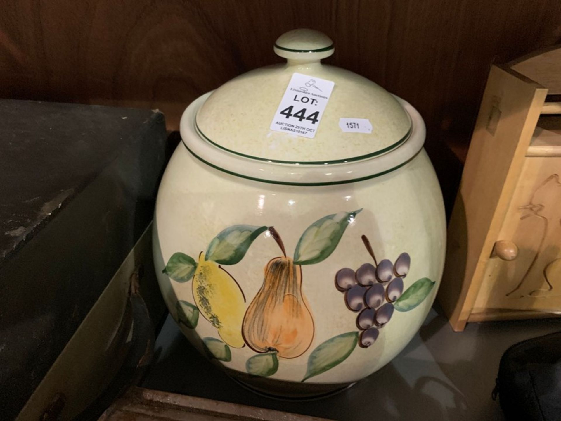 LARGE GLAZED KITCHEN STORAGE POT