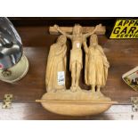 RELIGIOUS WOODEN CARVING