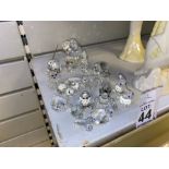 LARGE QUANTITY OF SWAROVSKI CRYSTAL PIECES