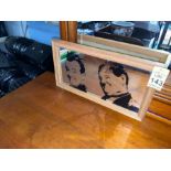 LAUREL & HARDY MIRRORED PICTURE
