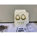 14 CARAT GOLD CREOLE EARRINGS