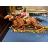 WALL HANGING RACE HORSE ORNAMENT