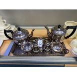 SILVER PLATED TEA & COFFEE SET