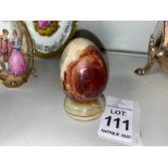 MARBLE EGG ON STAND