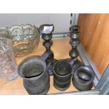 5X ASSORTED PIECES OF PEWTER