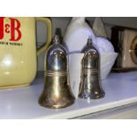 PAIR OF SILVER PLATED SALT & PEPPER SHAKERS