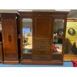 MAHOGANY INLAID WARDROBE SET