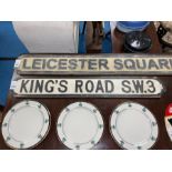 KING'S ROAD SIGN
