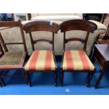 PAIR OF ANTIQUE MAHOGANY CHAIRS