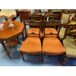 SET OF 4 ANTIQUE CHAIRS
