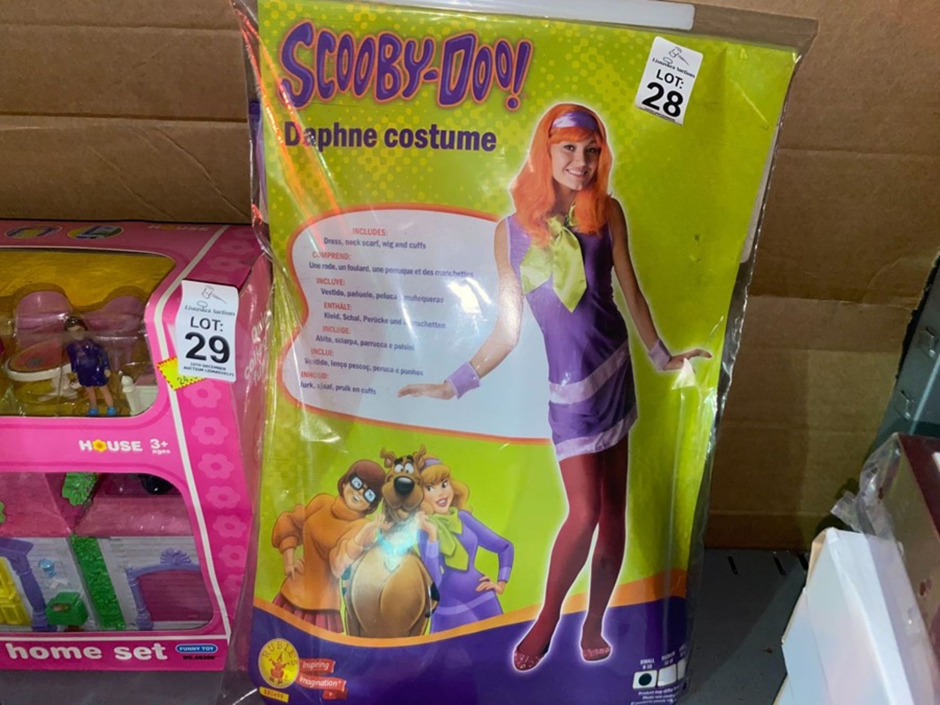 SIZE 8-10 NEW SCOOBY DOO DAPHNE COSTUME