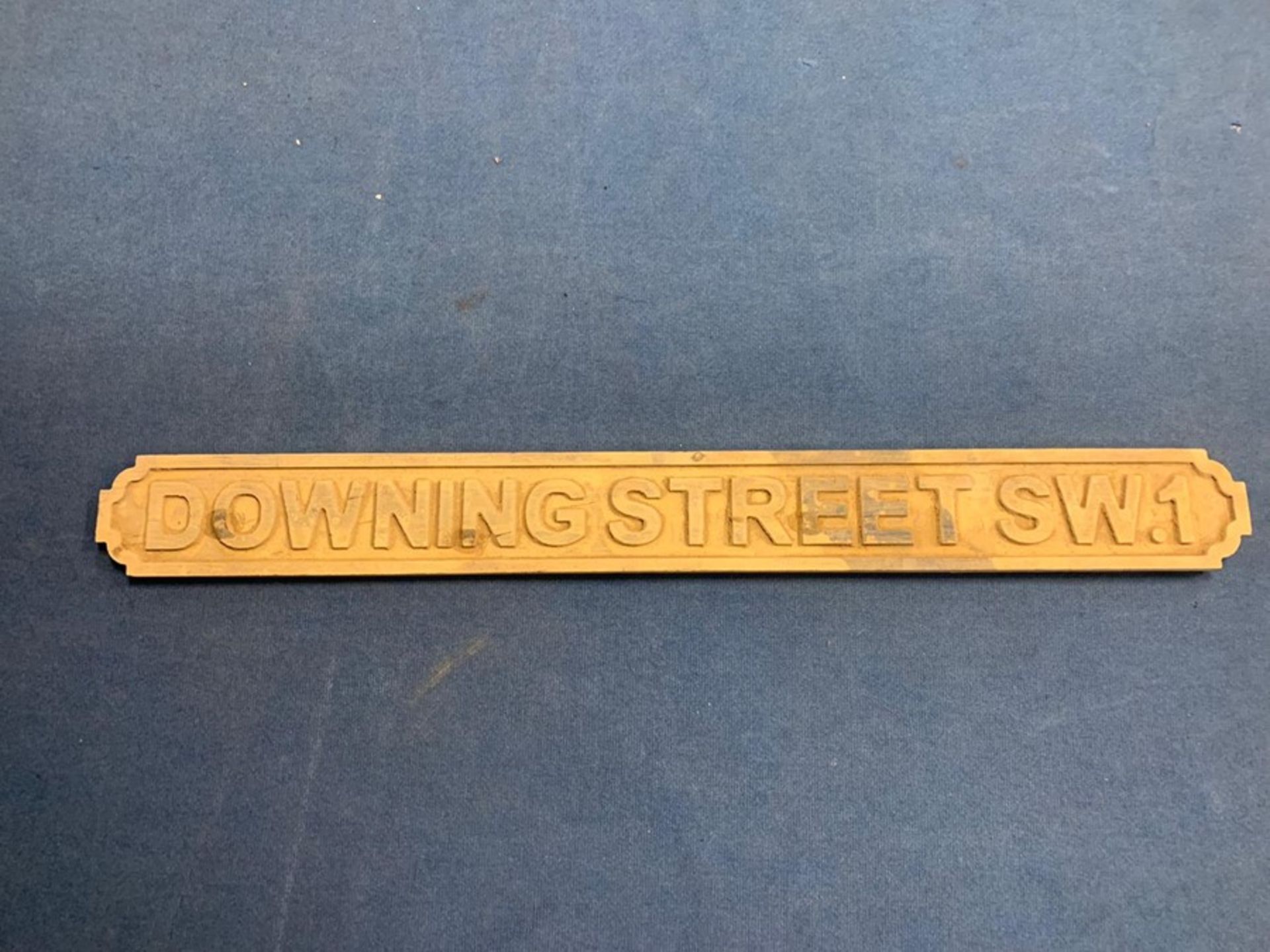 DOWNING STREET SW.1 WOODEN SIGN