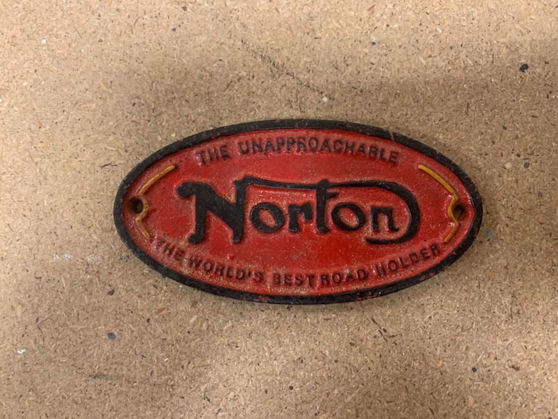 NORTON CAST IRON SIGN