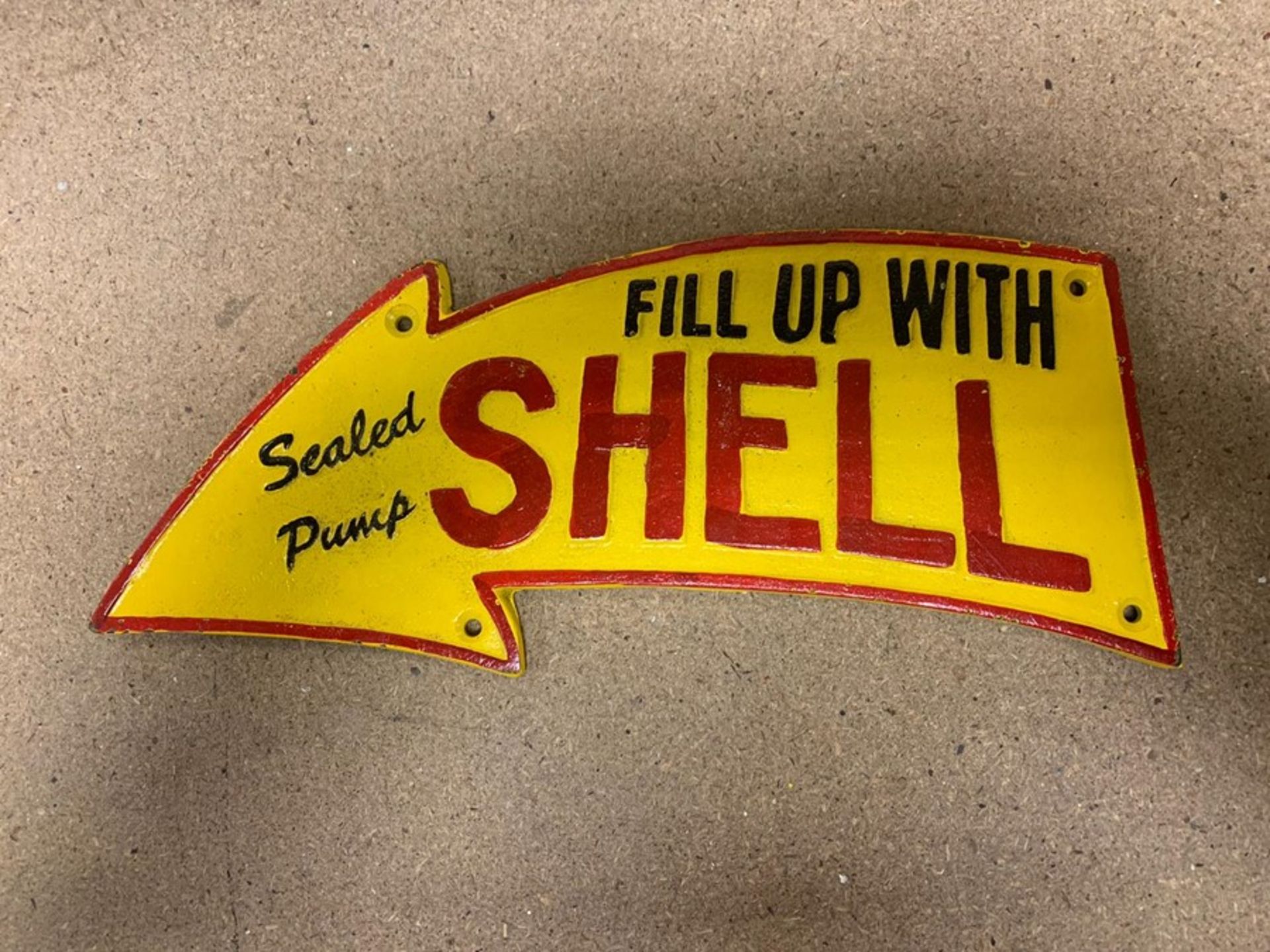 SHELL "SEALED PUMPS" CAST IRON ARROW