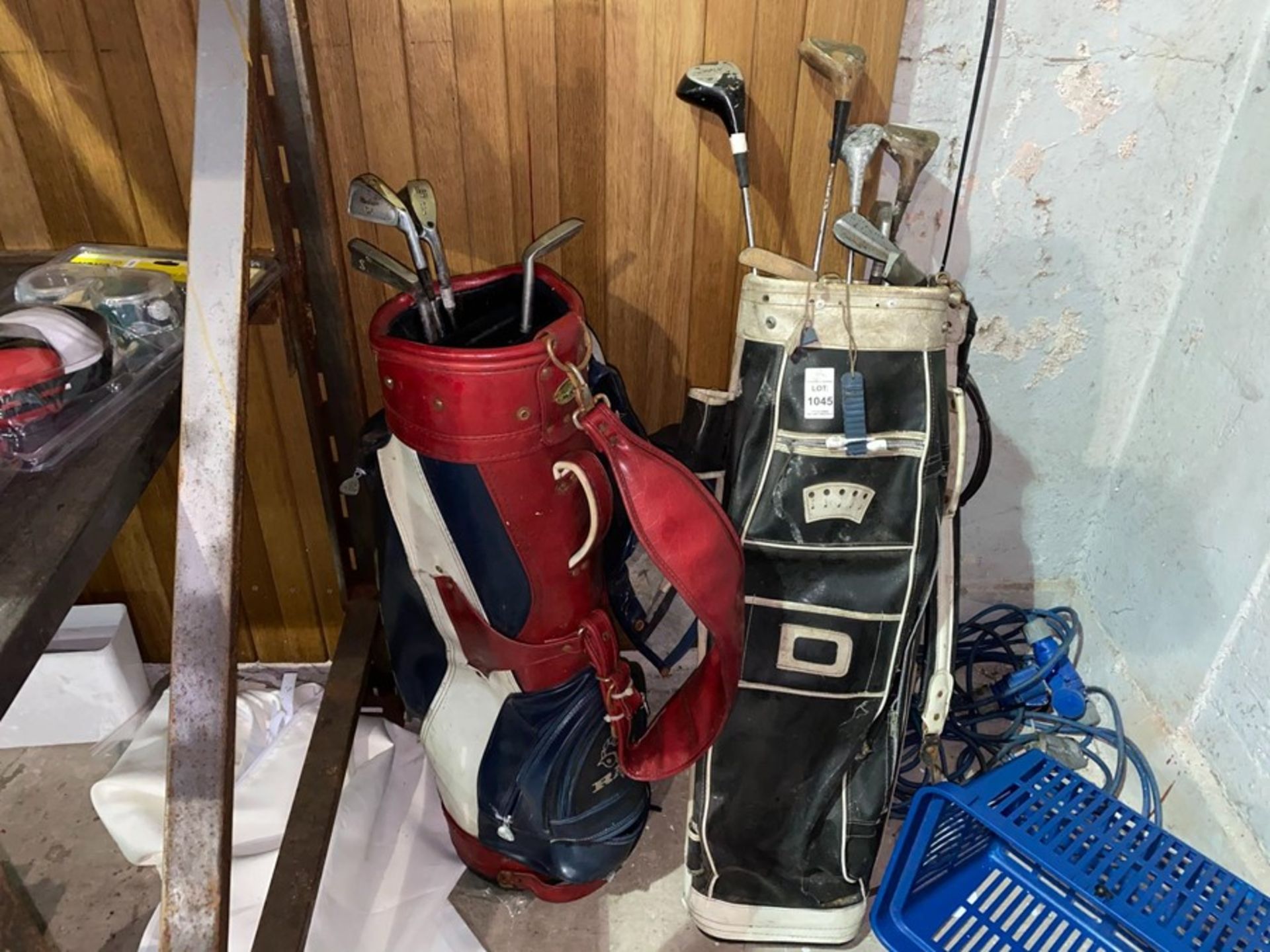 2 GOLF BAGS AND CONTENTS