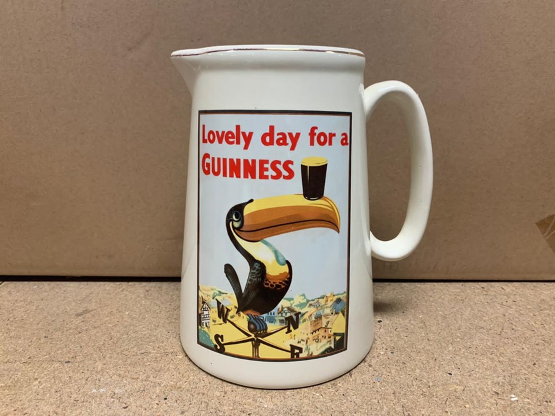 LARGE "LOVELY DAY FOR A GUINNESS" MILK JUG