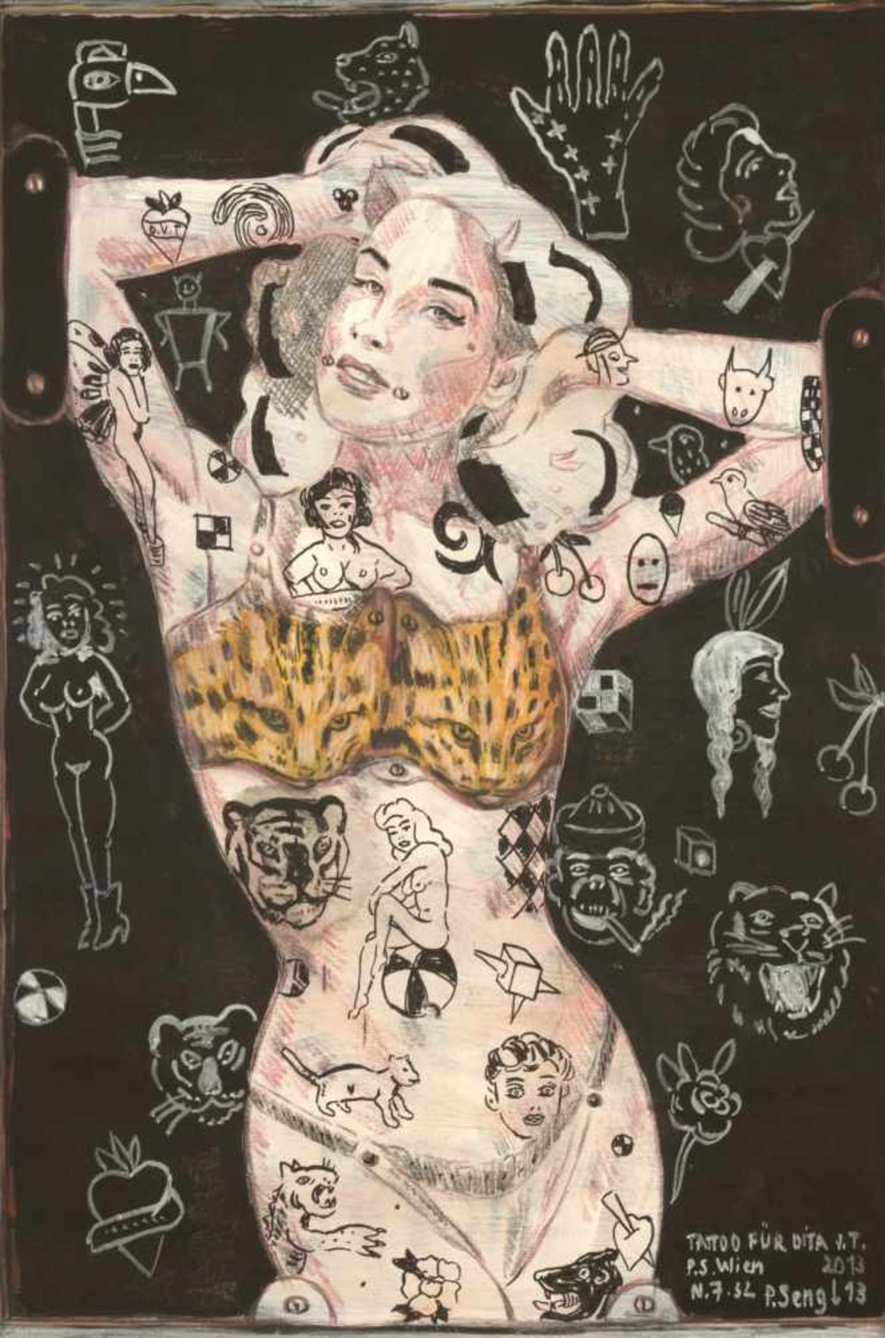 Sengl, PeterTattoo for Dita v. T., 2013Mixed Technique on Papersigned, dated, titled and numbered: