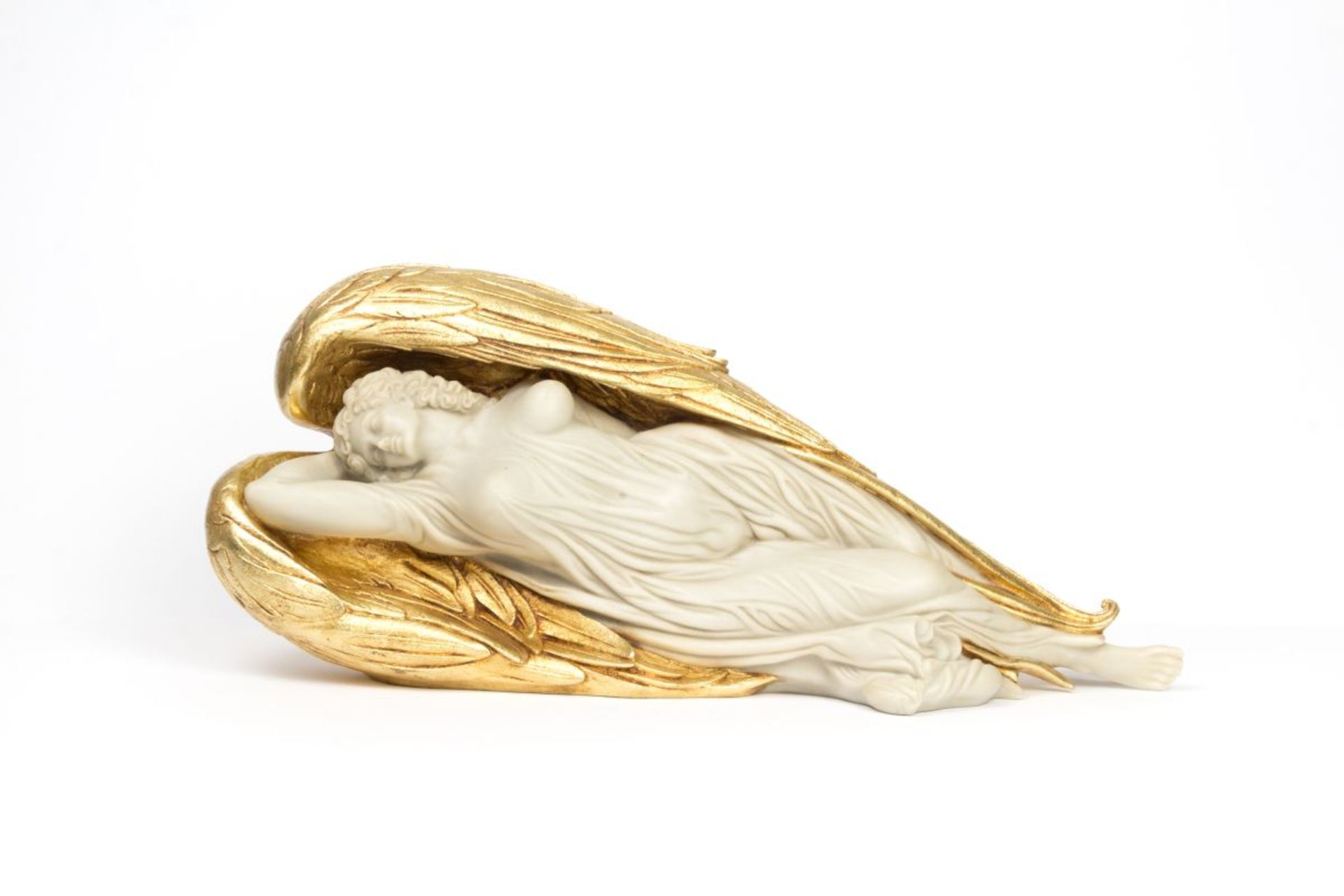 Fuchs, ErnstSleeping Angel, 2015Polymeric Art Casting, Partly Gold-platedsigned and numbered: 26/